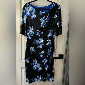 Stretchy, faux wrap around dress size 16